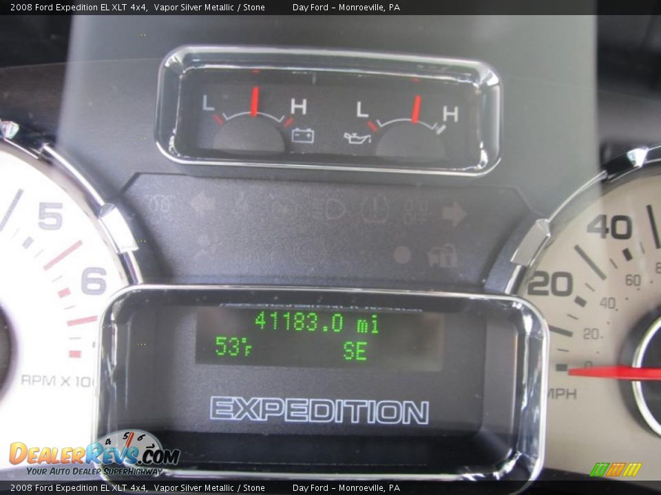 2008 Ford Expedition EL XLT 4x4 Vapor Silver Metallic / Stone Photo #15
