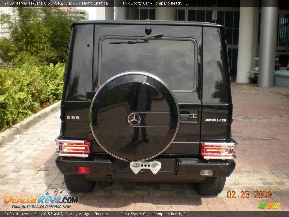 2009 Mercedes-Benz G 55 AMG Black / designo Charcoal Photo #2