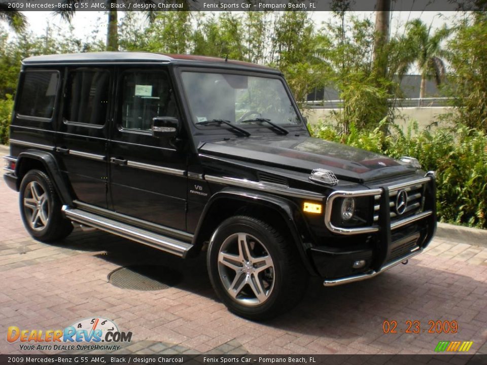 2009 Mercedes-Benz G 55 AMG Black / designo Charcoal Photo #4