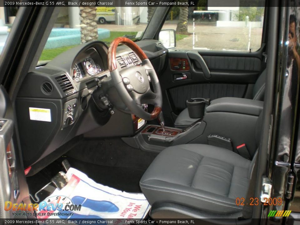 2009 Mercedes-Benz G 55 AMG Black / designo Charcoal Photo #7
