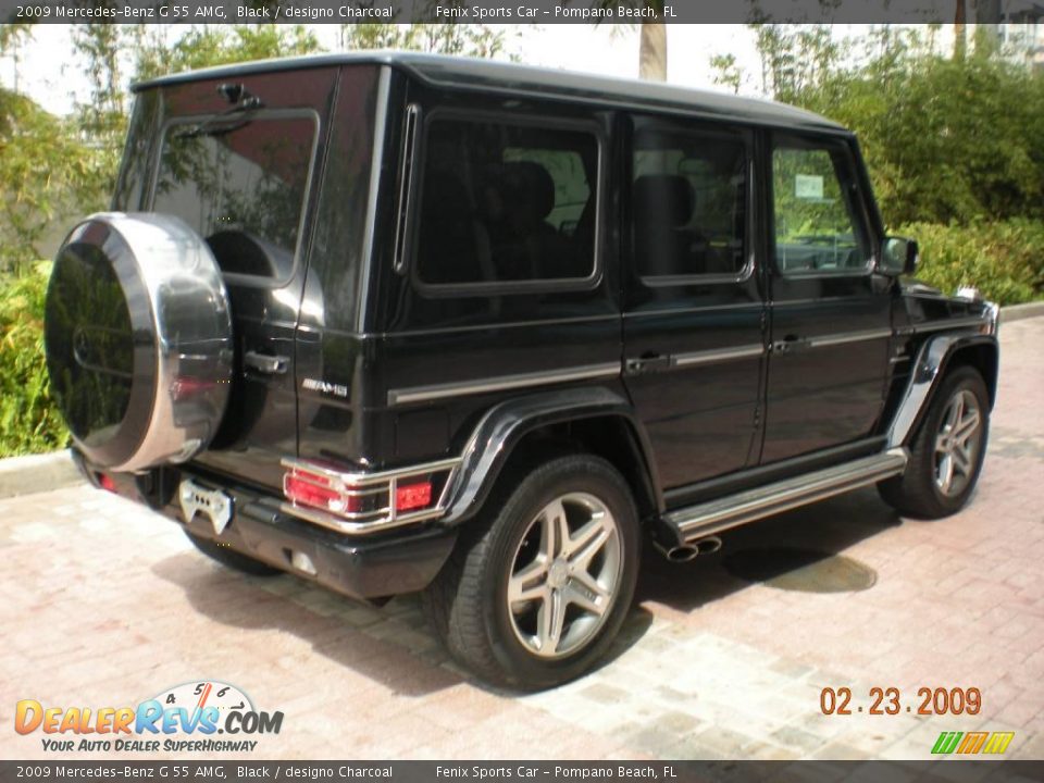 2009 Mercedes-Benz G 55 AMG Black / designo Charcoal Photo #10