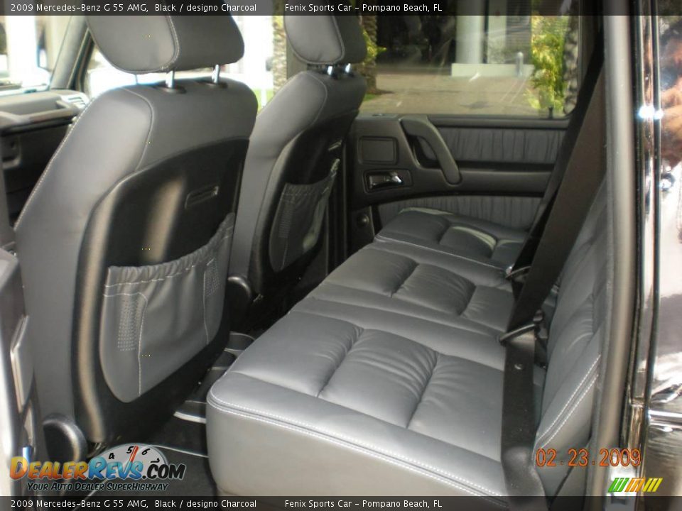 2009 Mercedes-Benz G 55 AMG Black / designo Charcoal Photo #13