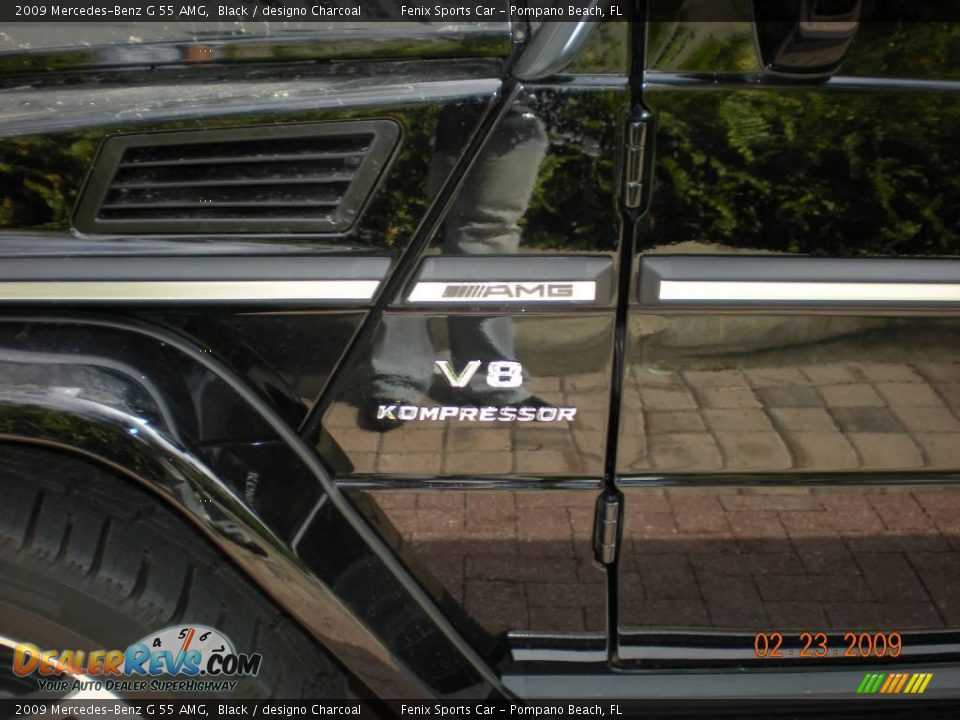 2009 Mercedes-Benz G 55 AMG Black / designo Charcoal Photo #17