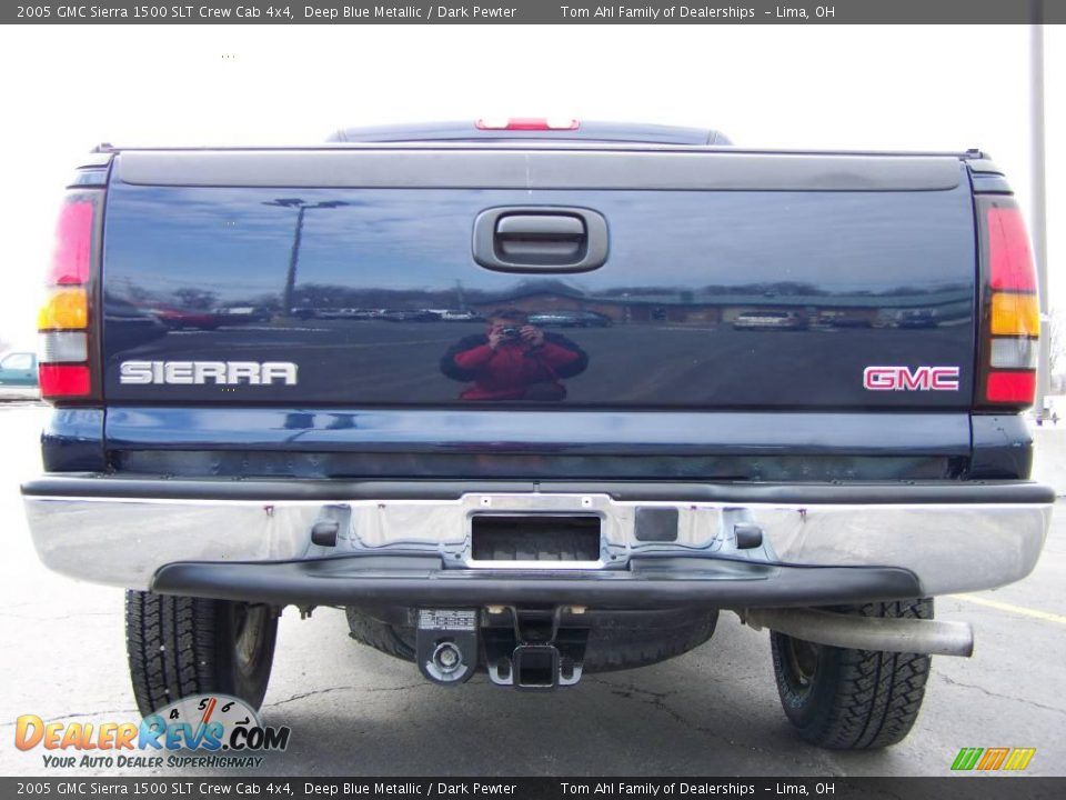 2005 GMC Sierra 1500 SLT Crew Cab 4x4 Deep Blue Metallic / Dark Pewter Photo #6