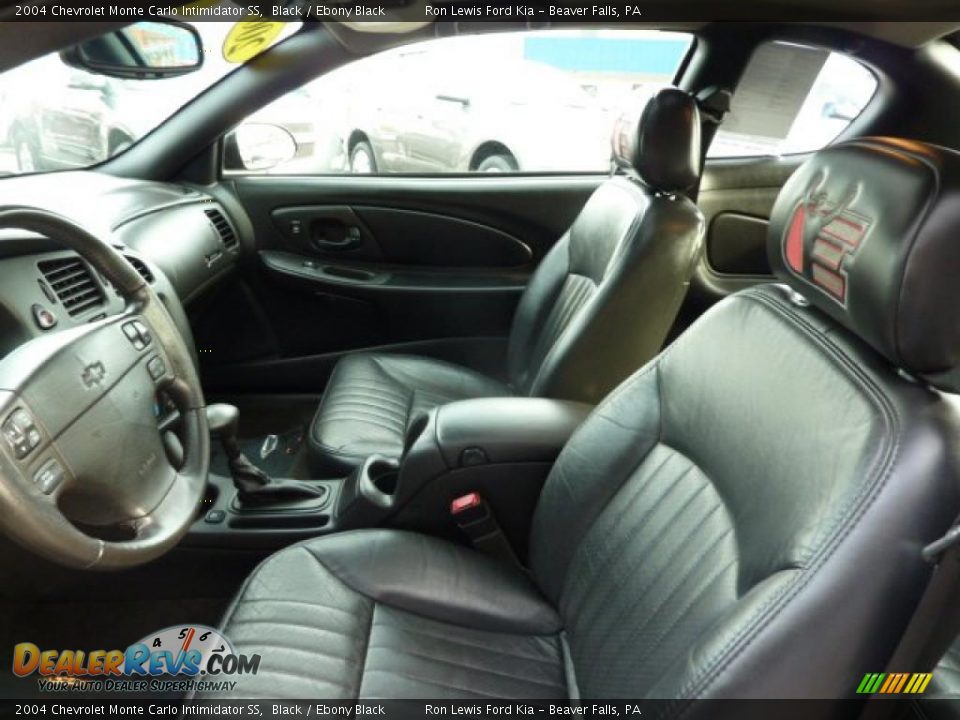 Ebony Black Interior - 2004 Chevrolet Monte Carlo Intimidator SS Photo #12