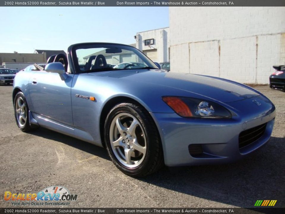 2002 Honda S2000 Roadster Suzuka Blue Metallic / Blue Photo #5