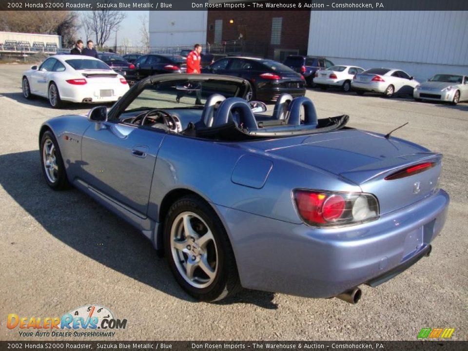 2002 Honda S2000 Roadster Suzuka Blue Metallic / Blue Photo #9