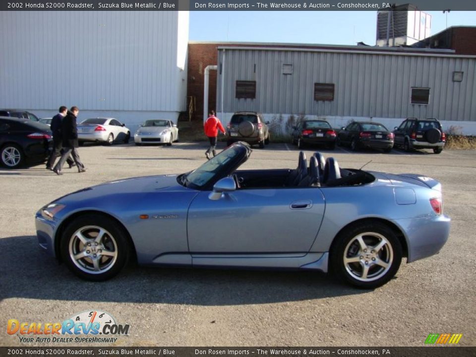 2002 Honda S2000 Roadster Suzuka Blue Metallic / Blue Photo #10