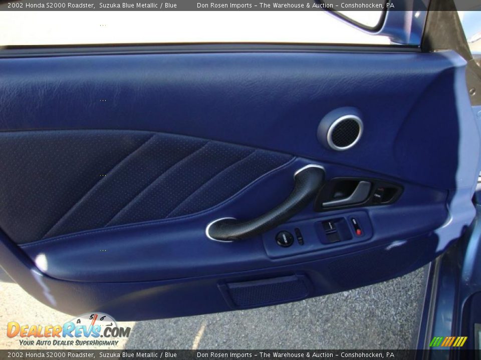 2002 Honda S2000 Roadster Suzuka Blue Metallic / Blue Photo #13