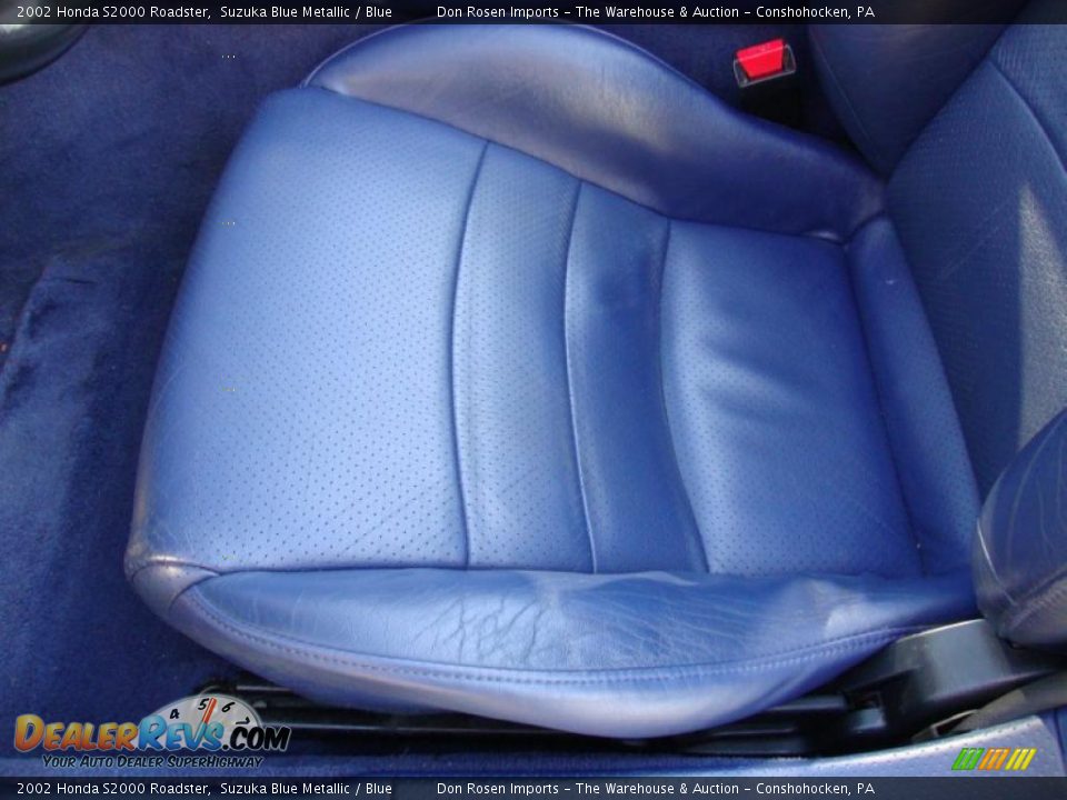 2002 Honda S2000 Roadster Suzuka Blue Metallic / Blue Photo #15