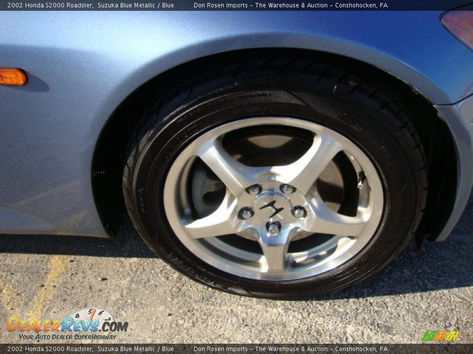 2002 Honda S2000 Roadster Suzuka Blue Metallic / Blue Photo #25