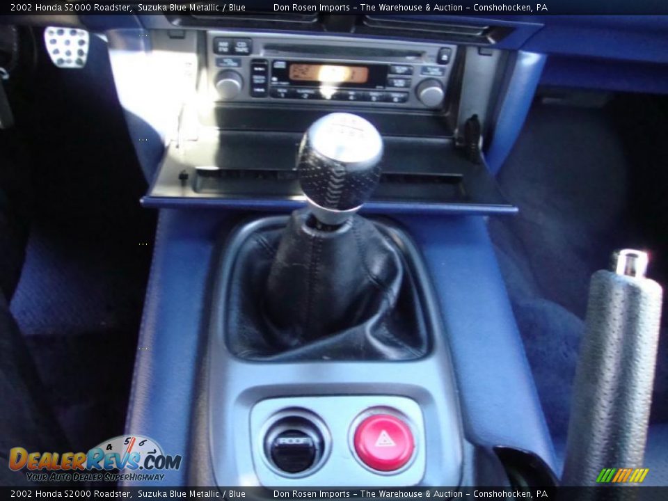2002 Honda S2000 Roadster Suzuka Blue Metallic / Blue Photo #36