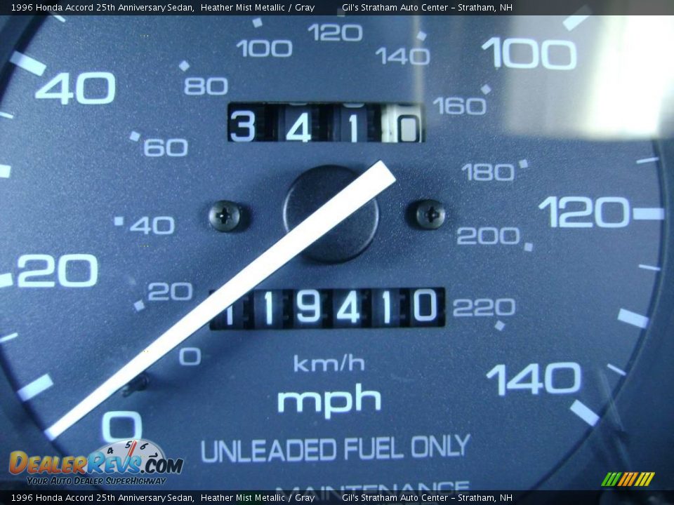 1996 Honda Accord 25th Anniversary Sedan Heather Mist Metallic / Gray Photo #14