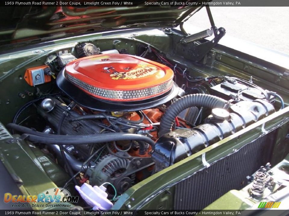 1969 Plymouth Road Runner 2 Door Coupe 383 cid OHV 16-Valve V8 Engine Photo #19