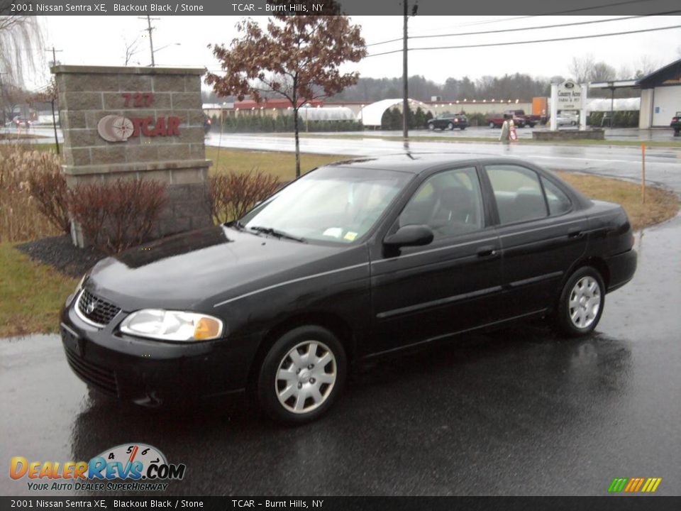 2001 Nissan Sentra XE Blackout Black / Stone Photo #1