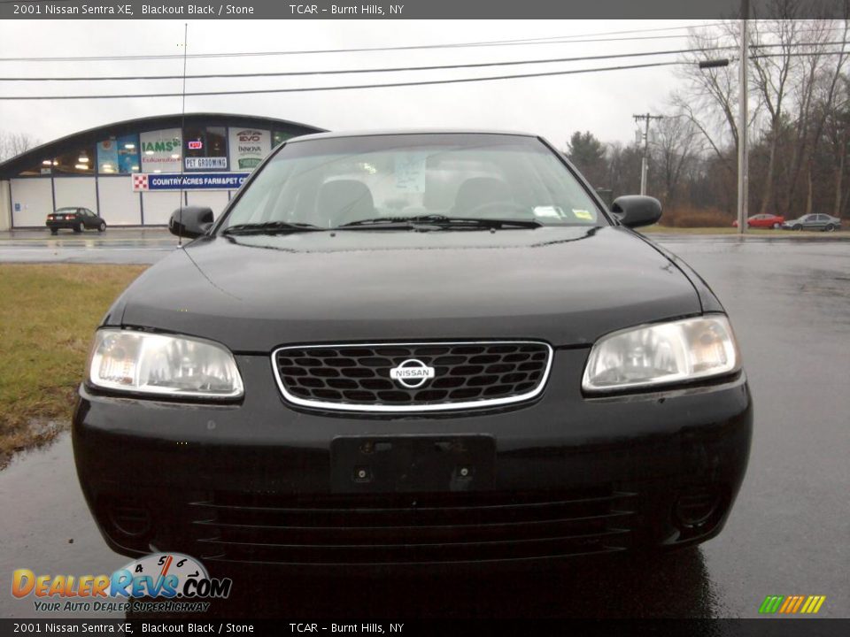 2001 Nissan Sentra XE Blackout Black / Stone Photo #2