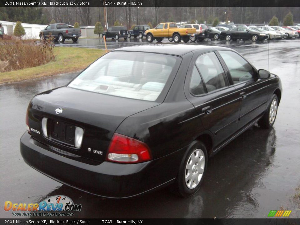2001 Nissan Sentra XE Blackout Black / Stone Photo #4