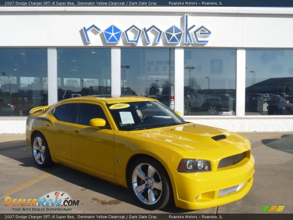 2007 Dodge Charger SRT-8 Super Bee Detonator Yellow Clearcoat / Dark Slate Gray Photo #1