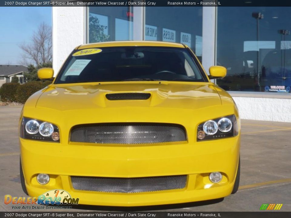 2007 Dodge Charger SRT-8 Super Bee Detonator Yellow Clearcoat / Dark Slate Gray Photo #3
