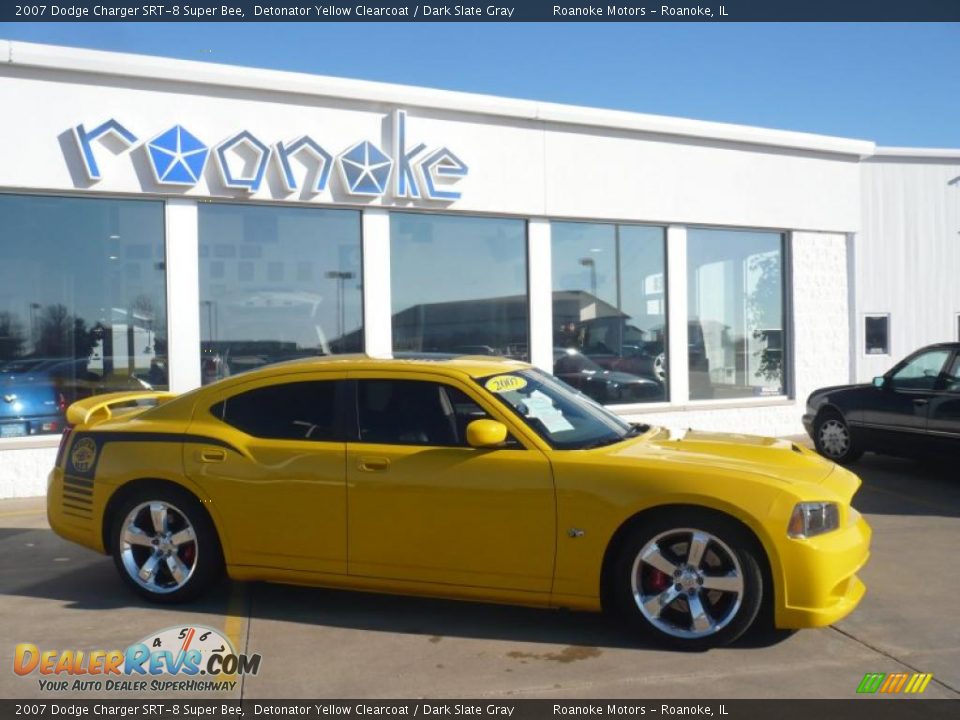 2007 Dodge Charger SRT-8 Super Bee Detonator Yellow Clearcoat / Dark Slate Gray Photo #4