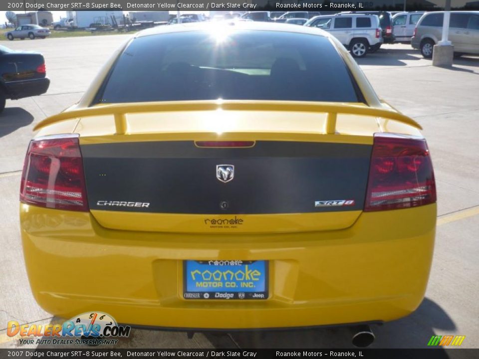 2007 Dodge Charger SRT-8 Super Bee Detonator Yellow Clearcoat / Dark Slate Gray Photo #11