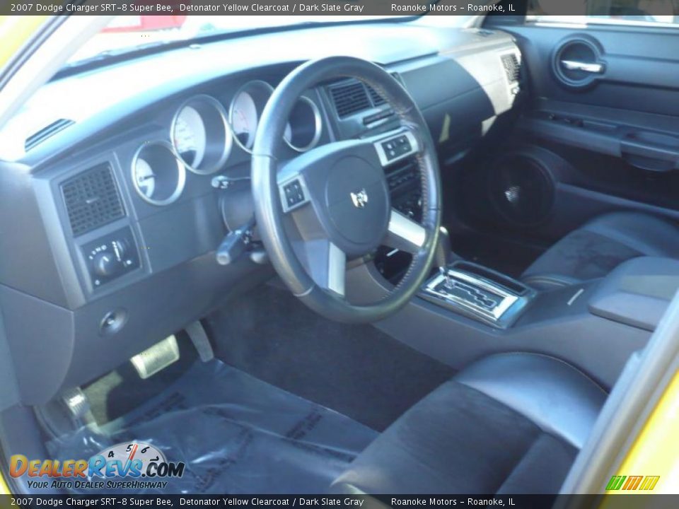2007 Dodge Charger SRT-8 Super Bee Detonator Yellow Clearcoat / Dark Slate Gray Photo #24