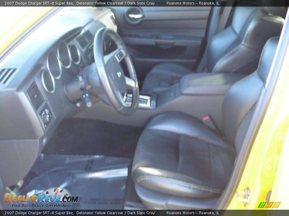 2007 Dodge Charger SRT-8 Super Bee Detonator Yellow Clearcoat / Dark Slate Gray Photo #25