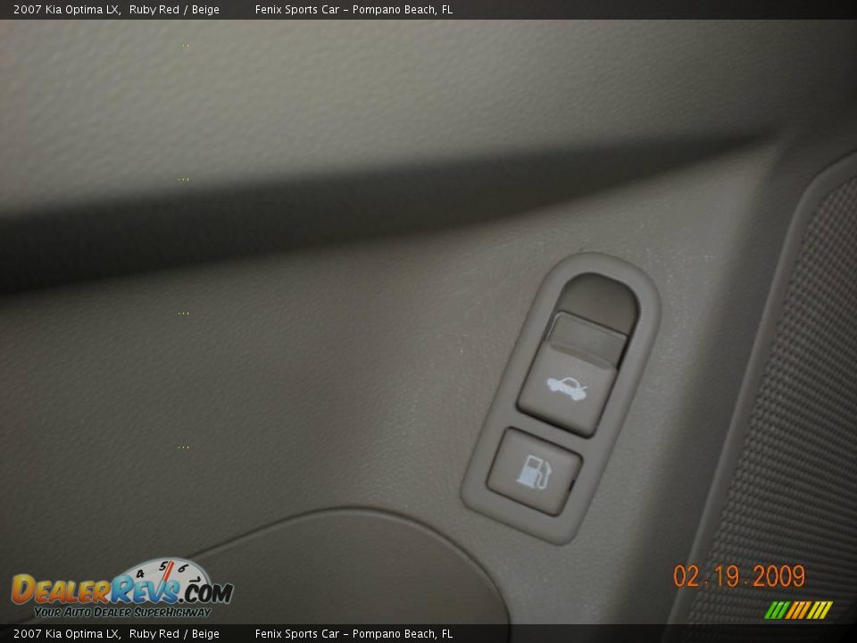 2007 Kia Optima LX Ruby Red / Beige Photo #20
