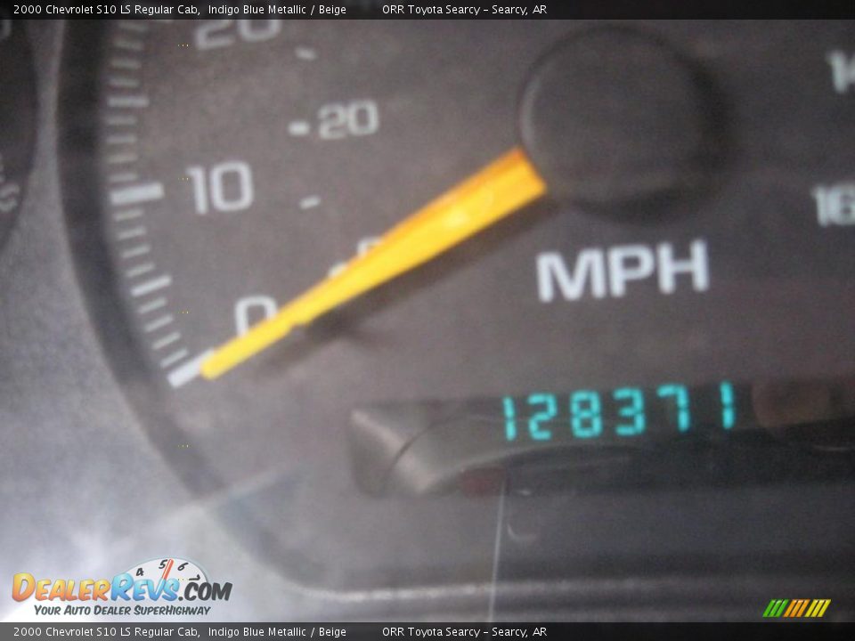 2000 Chevrolet S10 LS Regular Cab Indigo Blue Metallic / Beige Photo #7