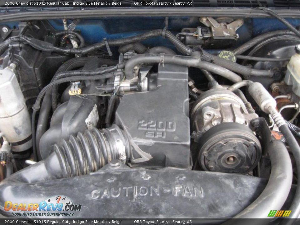 2000 Chevrolet S10 LS Regular Cab 2.2 Liter OHV 8-Valve 4 Cylinder Engine Photo #13
