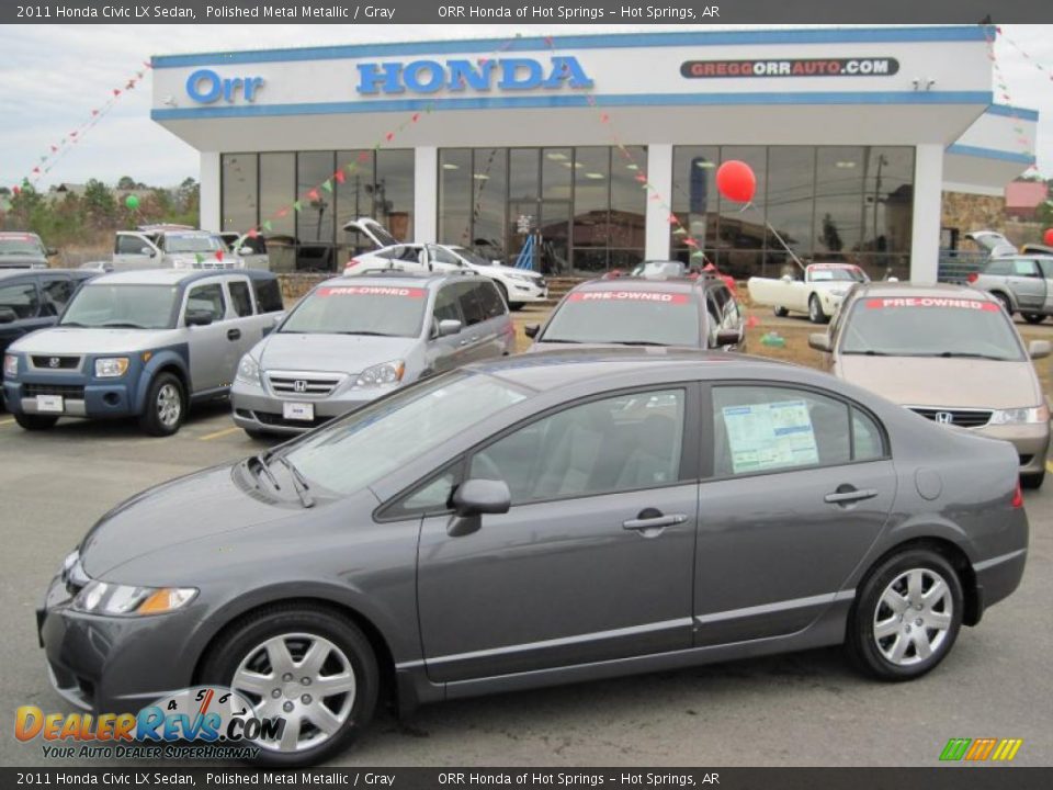 2011 Honda Civic LX Sedan Polished Metal Metallic / Gray Photo #1