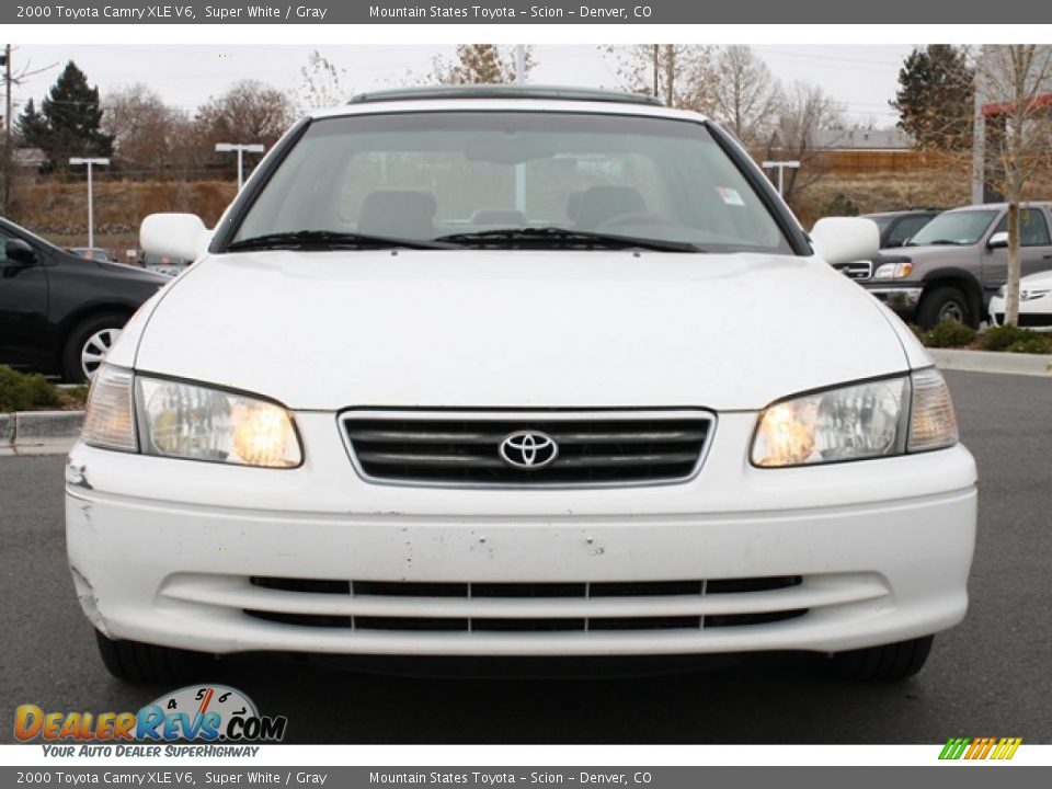 2000 Toyota Camry XLE V6 Super White / Gray Photo #6