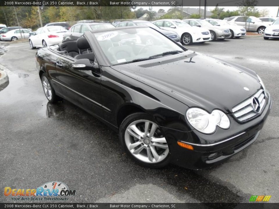 Black 2008 Mercedes-Benz CLK 350 Cabriolet Photo #1