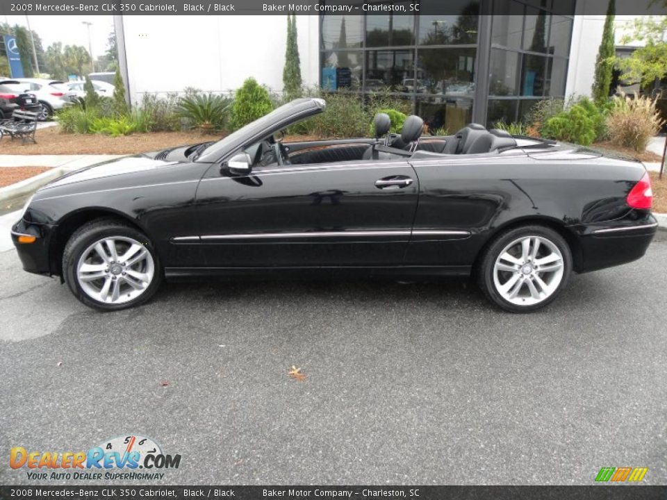 Black 2008 Mercedes-Benz CLK 350 Cabriolet Photo #2