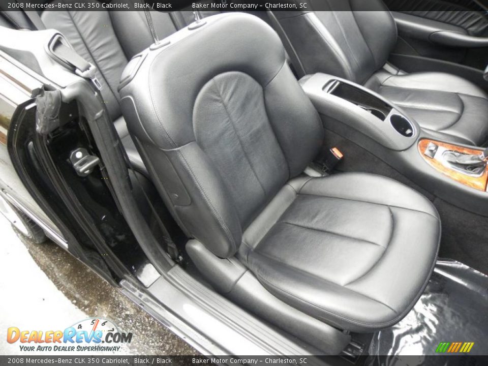 Black Interior - 2008 Mercedes-Benz CLK 350 Cabriolet Photo #6