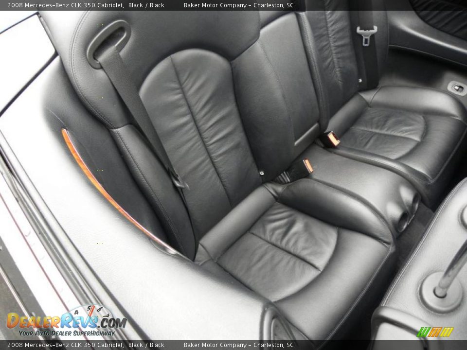 Black Interior - 2008 Mercedes-Benz CLK 350 Cabriolet Photo #8