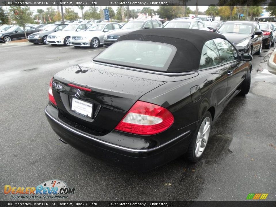 2008 Mercedes-Benz CLK 350 Cabriolet Black / Black Photo #10