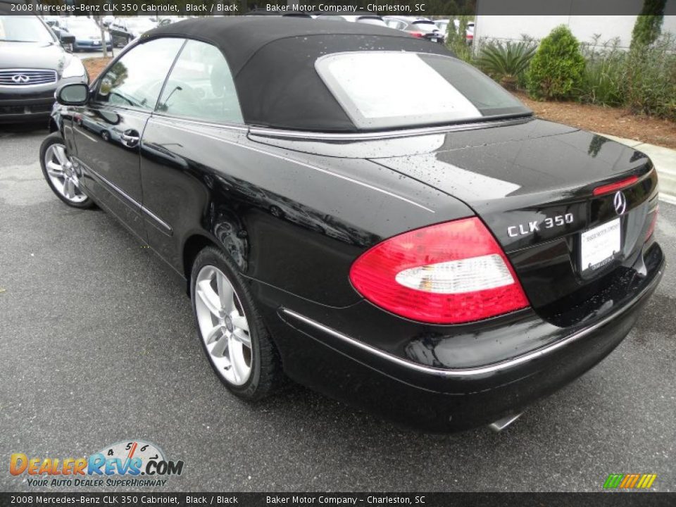 2008 Mercedes-Benz CLK 350 Cabriolet Black / Black Photo #12