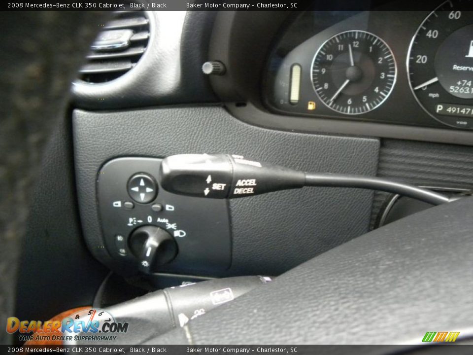 2008 Mercedes-Benz CLK 350 Cabriolet Black / Black Photo #18