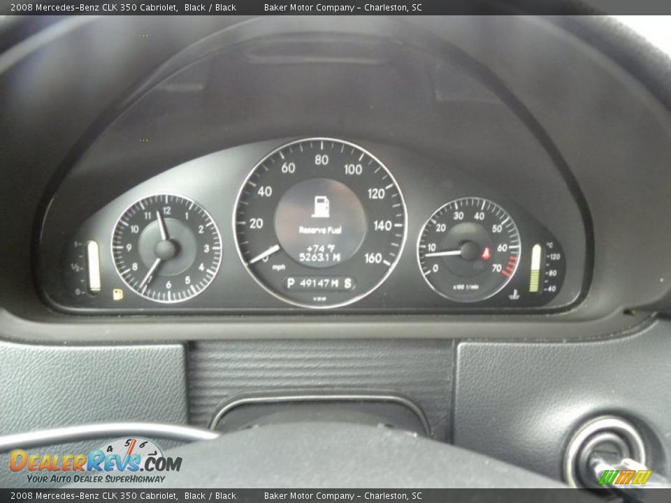2008 Mercedes-Benz CLK 350 Cabriolet Gauges Photo #19