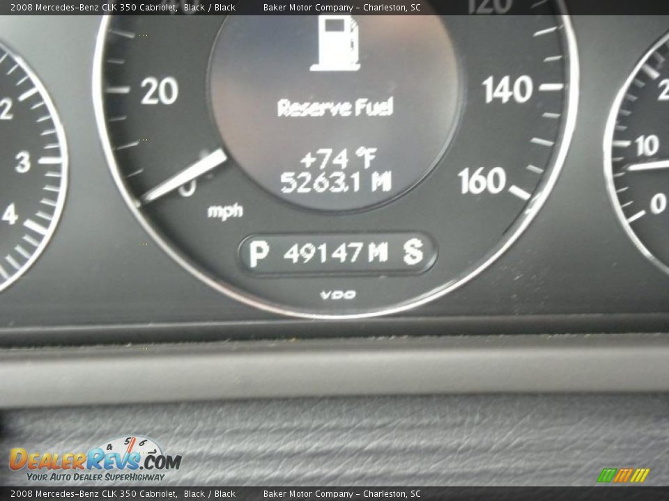 2008 Mercedes-Benz CLK 350 Cabriolet Black / Black Photo #20
