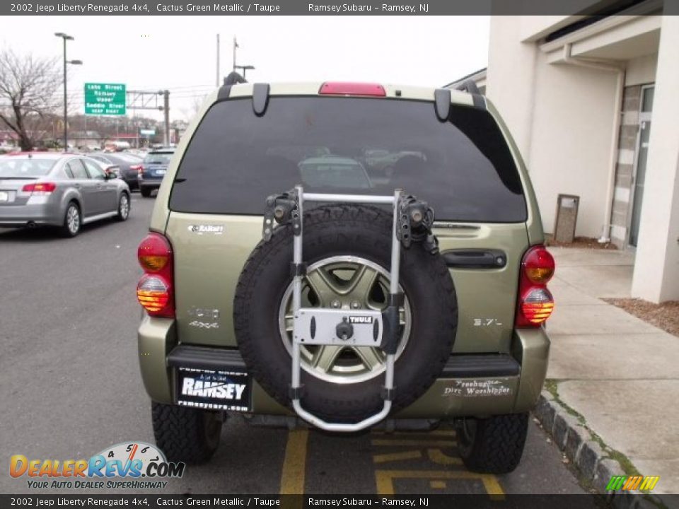 2002 Jeep Liberty Renegade 4x4 Cactus Green Metallic / Taupe Photo #4