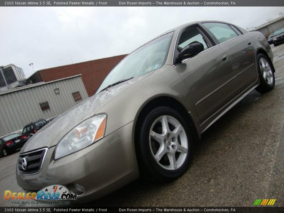 2003 Nissan Altima 3.5 SE Polished Pewter Metallic / Frost Photo #1