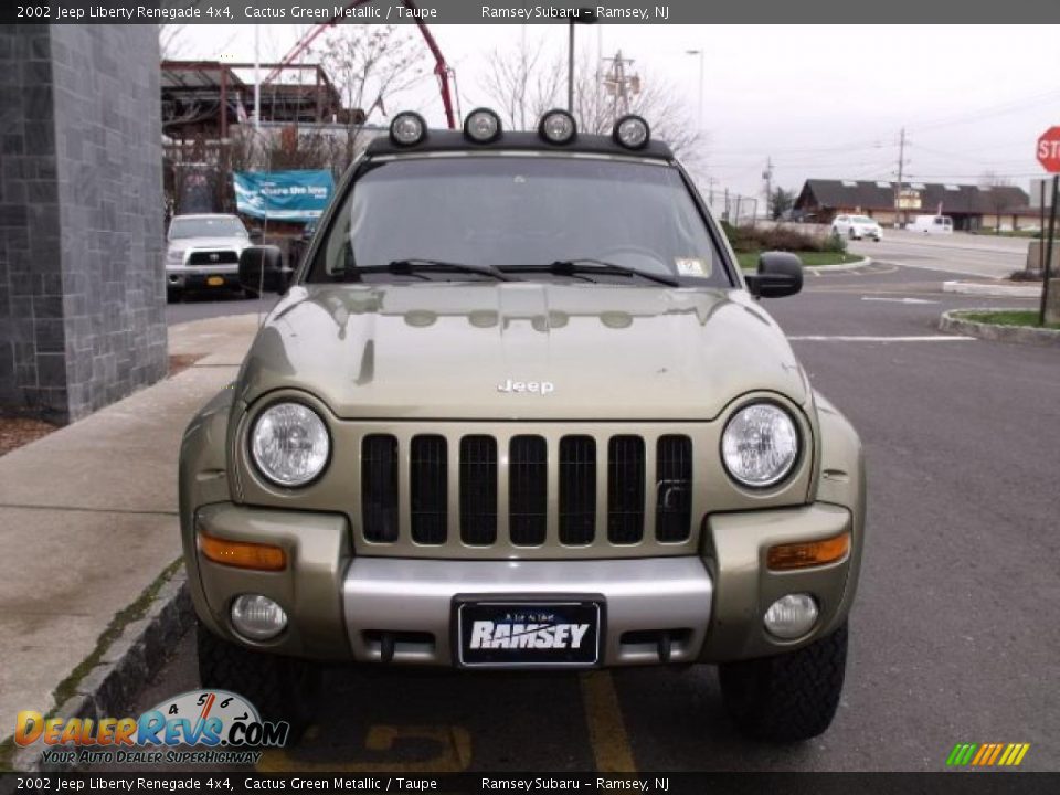 2002 Jeep Liberty Renegade 4x4 Cactus Green Metallic / Taupe Photo #7