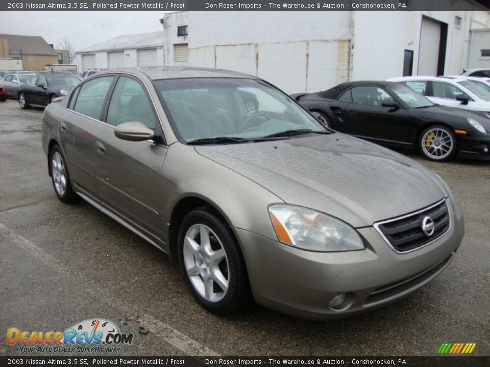 2003 Nissan Altima 3.5 SE Polished Pewter Metallic / Frost Photo #4