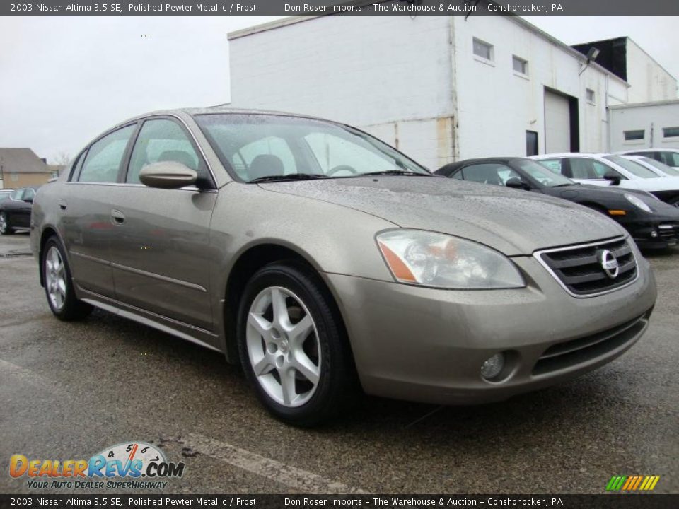 2003 Nissan Altima 3.5 SE Polished Pewter Metallic / Frost Photo #5