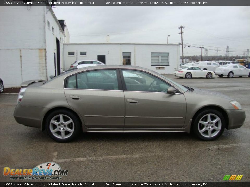 2003 Nissan Altima 3.5 SE Polished Pewter Metallic / Frost Photo #7