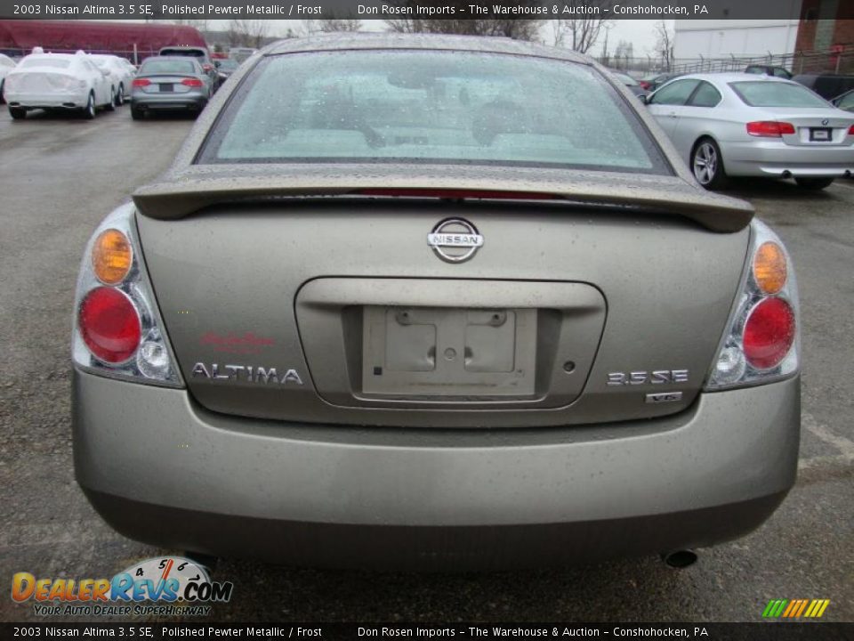 2003 Nissan Altima 3.5 SE Polished Pewter Metallic / Frost Photo #9