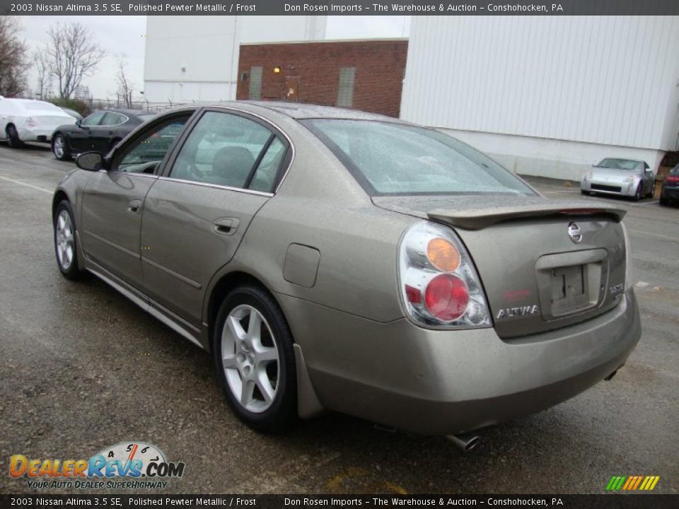 2003 Nissan Altima 3.5 SE Polished Pewter Metallic / Frost Photo #10