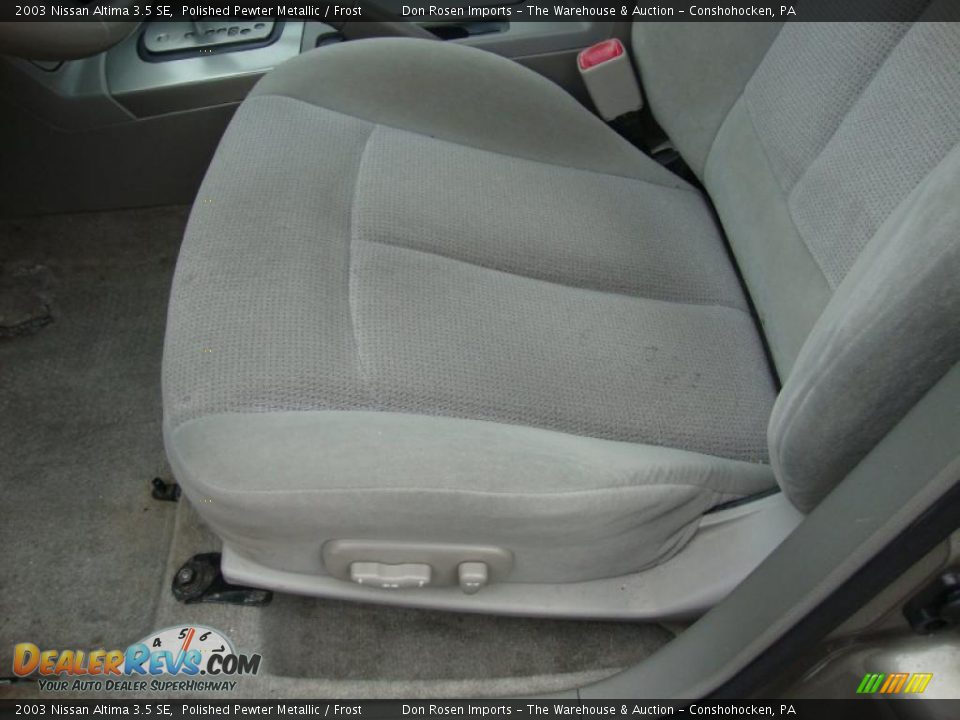 2003 Nissan Altima 3.5 SE Polished Pewter Metallic / Frost Photo #16